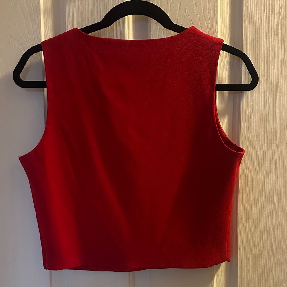 Express Bold Red Tank Top - Picture 2 of 6